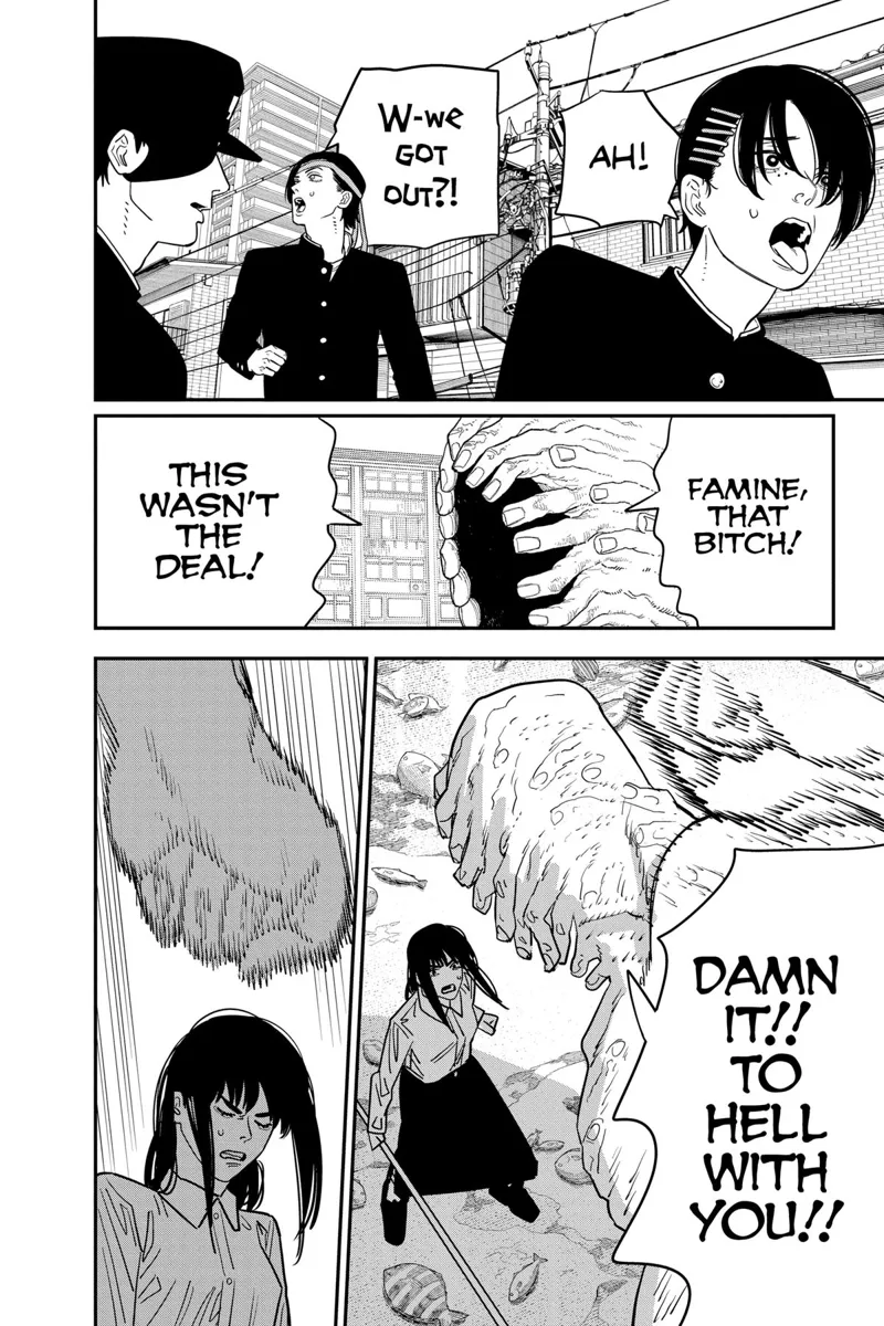 Chainsaw Man Manga Chapter 117 page 4 - Penguin and Weapon scene