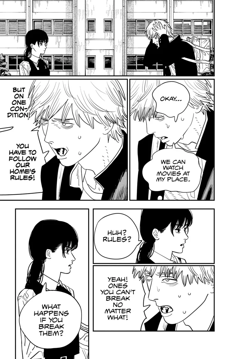 Chainsaw Man Manga Chapter 118 page 13 - Saying Goodbye scene