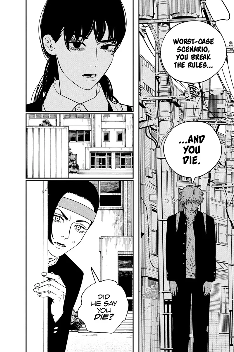 Chainsaw Man Manga Chapter 118 page 14 - Saying Goodbye scene