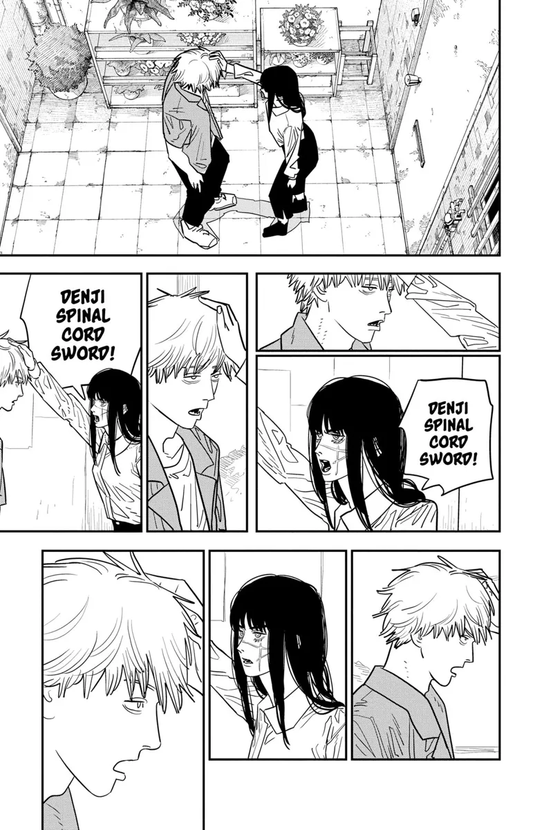 Chainsaw Man Manga Chapter 118 page 3 - Saying Goodbye scene