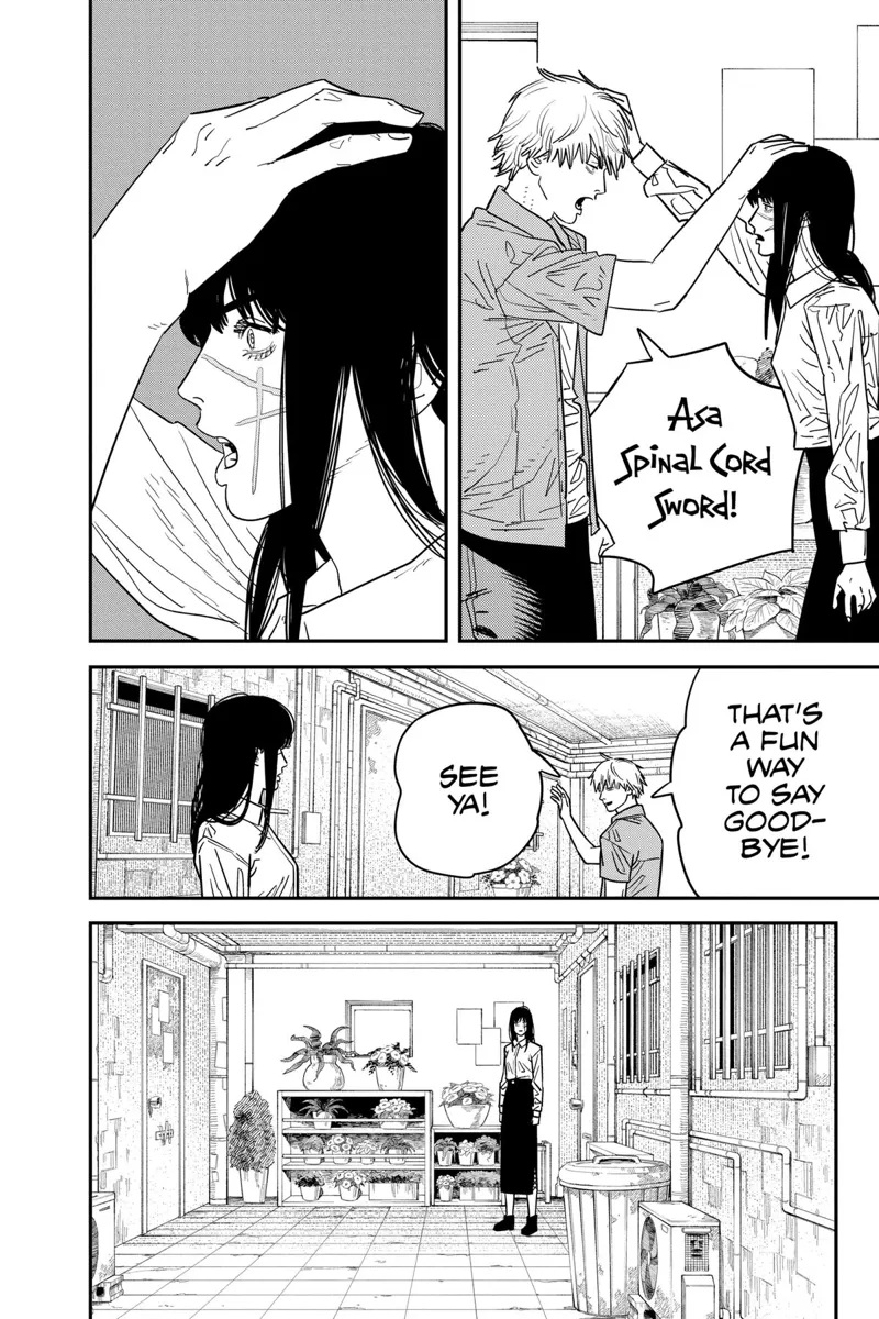 Chainsaw Man Manga Chapter 118 page 4 - Saying Goodbye scene