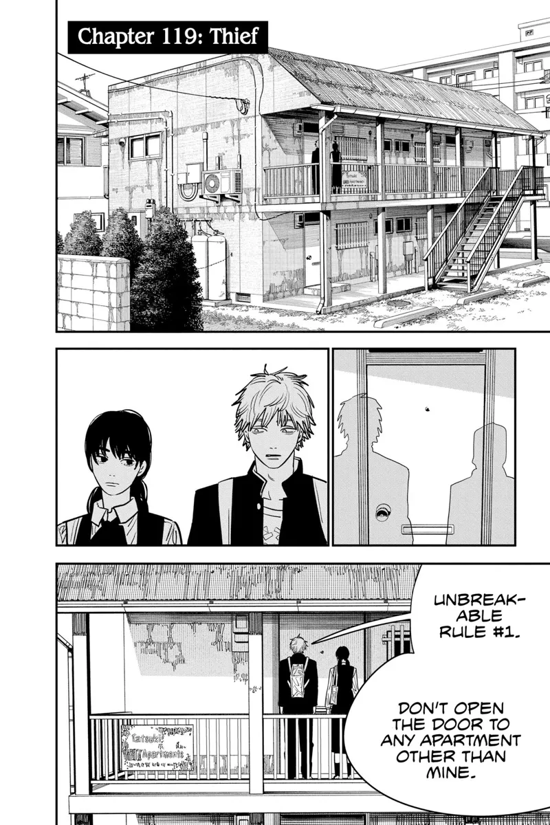 Chainsaw Man Manga Chapter 119 page 1 - Thief scene