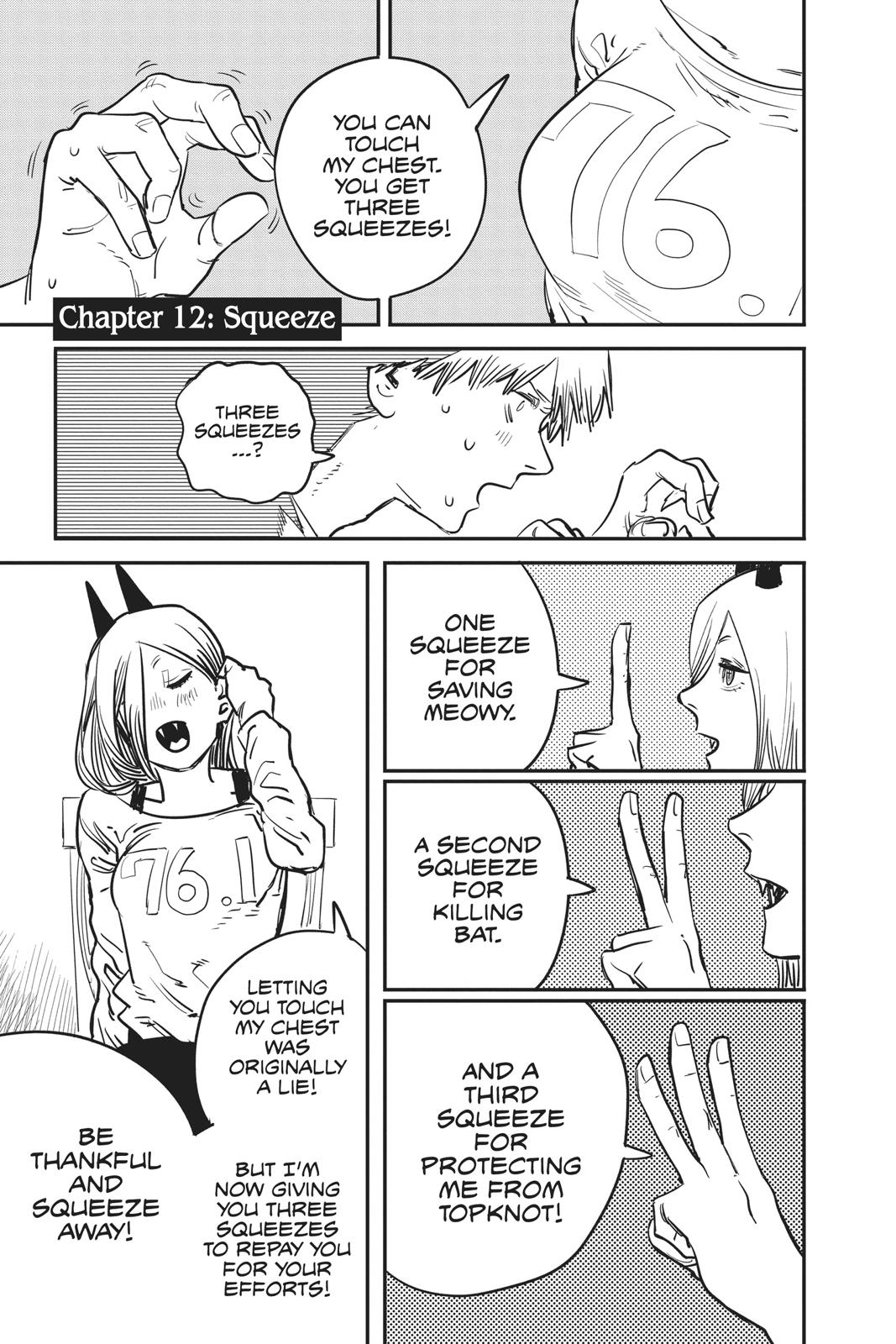 Chainsaw Man Manga Chapter 12 page 1 - Squeeze scene
