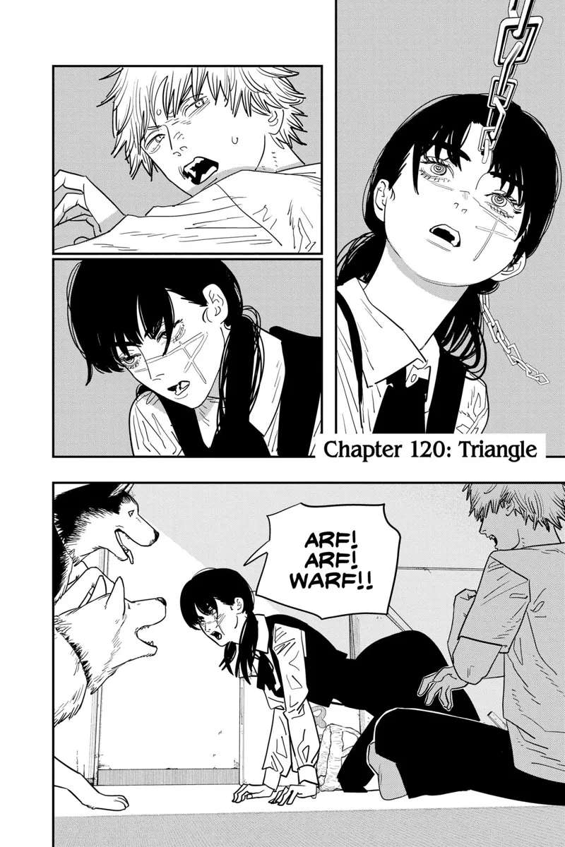 Chainsaw Man Manga Chapter 120 page 1 - Triangle scene