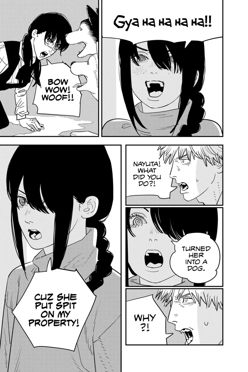 Chainsaw Man Manga Chapter 120 page 2 - Triangle scene