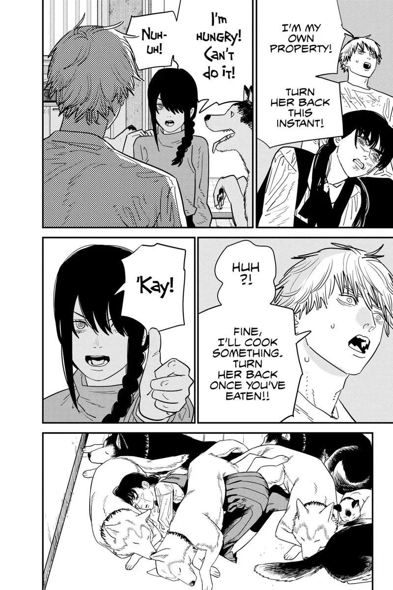 Chainsaw Man Manga Chapter 120 page 3 - Triangle scene