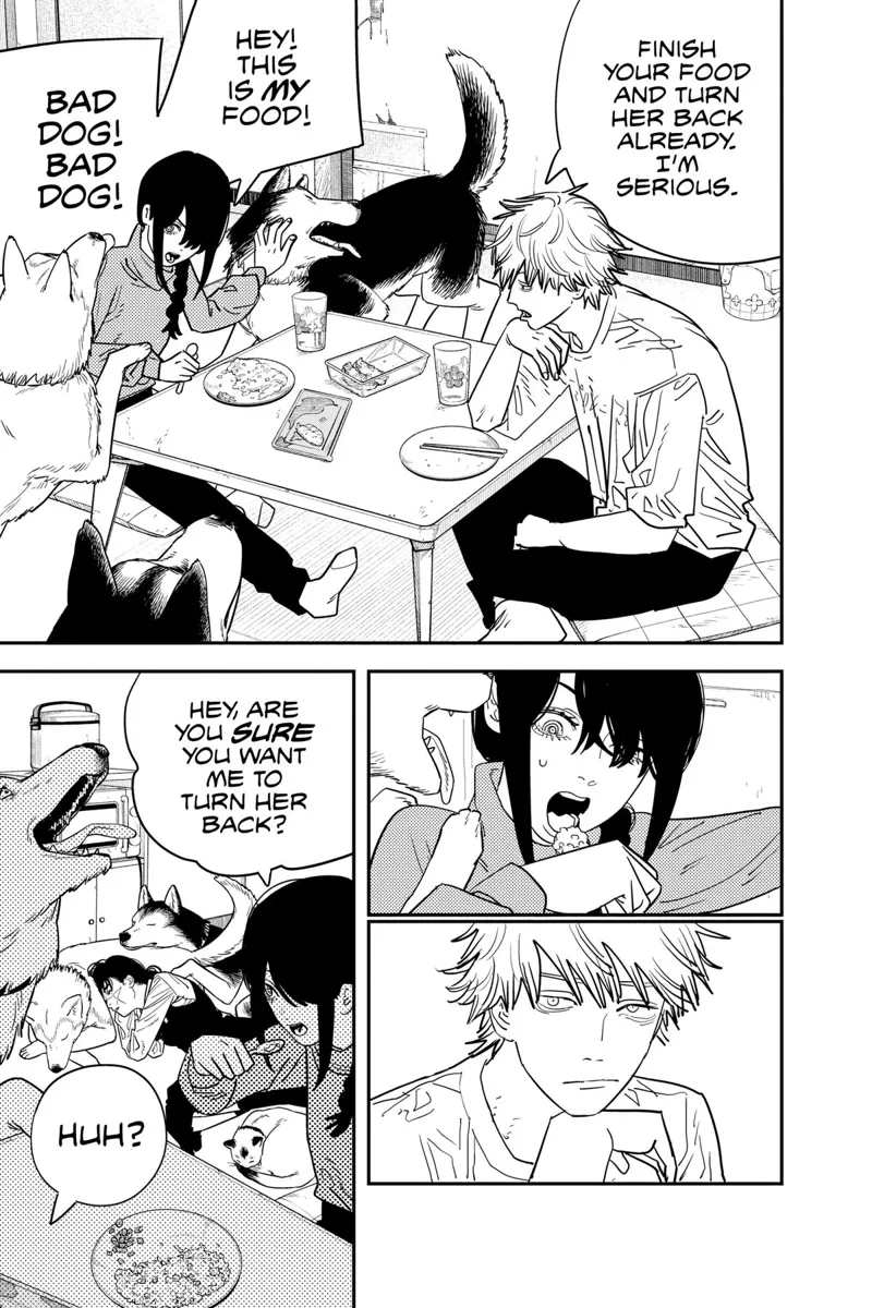 Chainsaw Man Manga Chapter 120 page 4 - Triangle scene