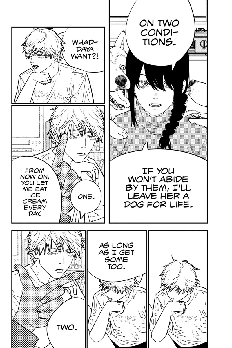 Chainsaw Man Manga Chapter 120 page 6 - Triangle scene