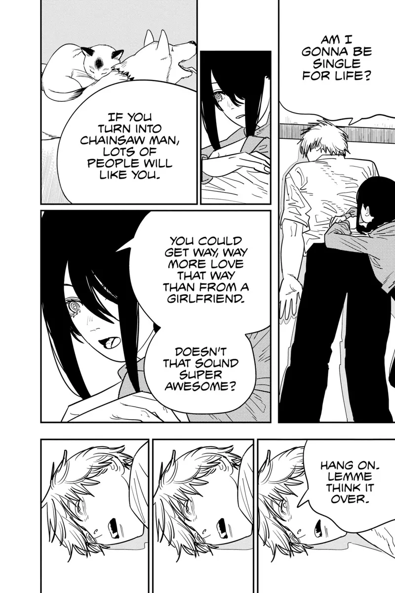 Chainsaw Man Manga Chapter 121 page 10 - Theory of Happiness scene