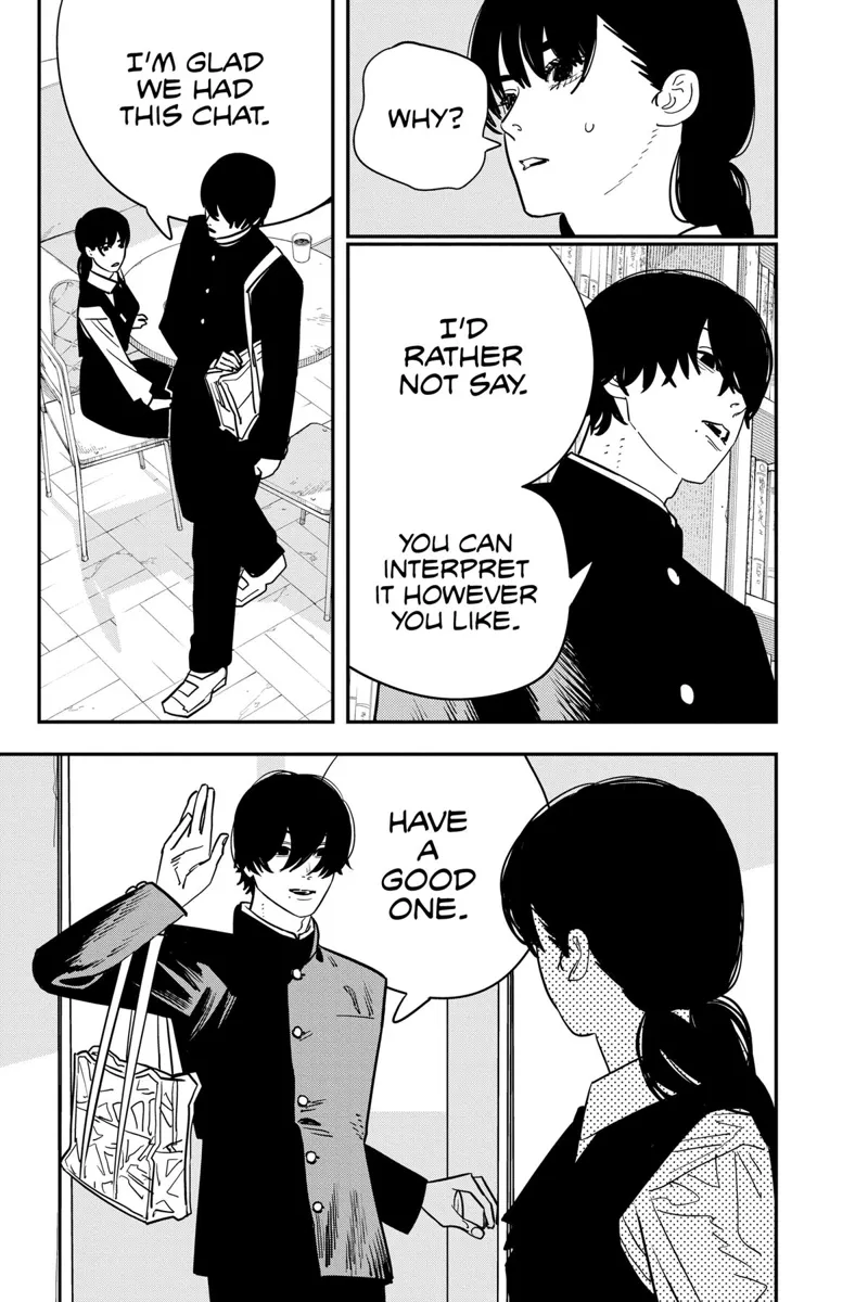 Chainsaw Man Manga Chapter 121 page 7 - Theory of Happiness scene