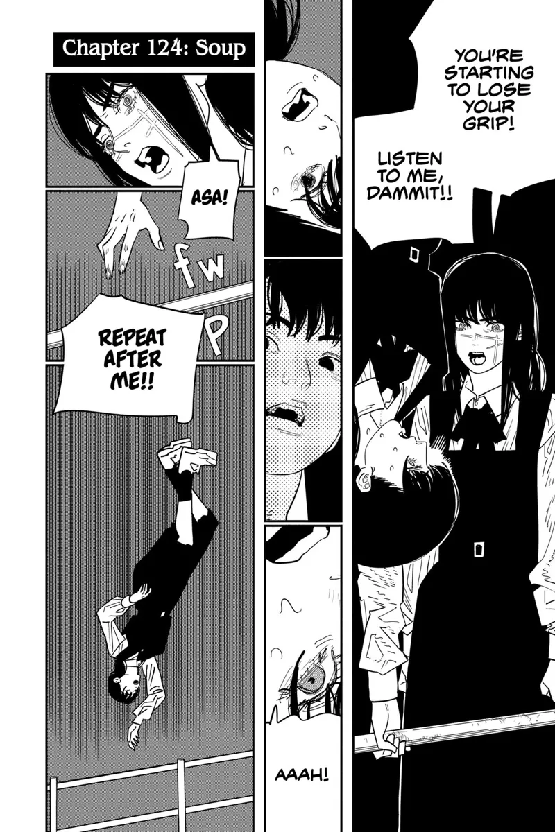 Chainsaw Man Manga Chapter 124 page 1 - Soup scene