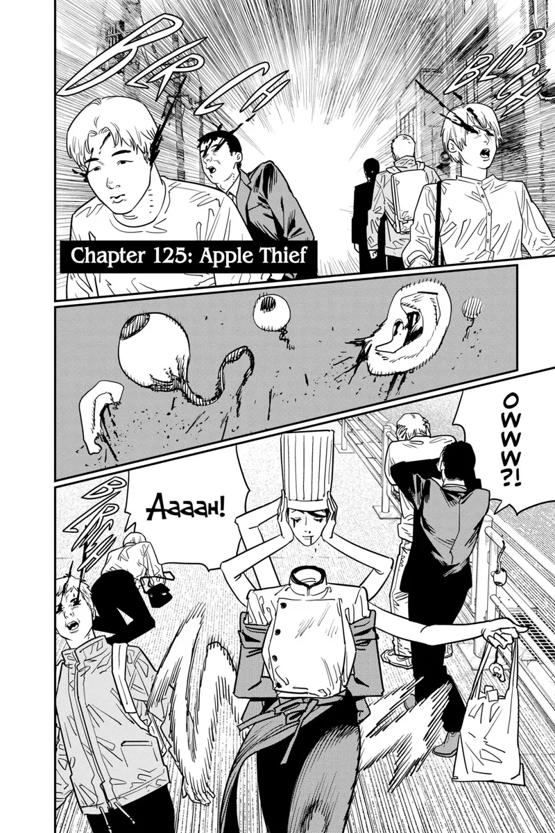 Chainsaw Man Manga Chapter 125 page 1 - Apple Thief scene