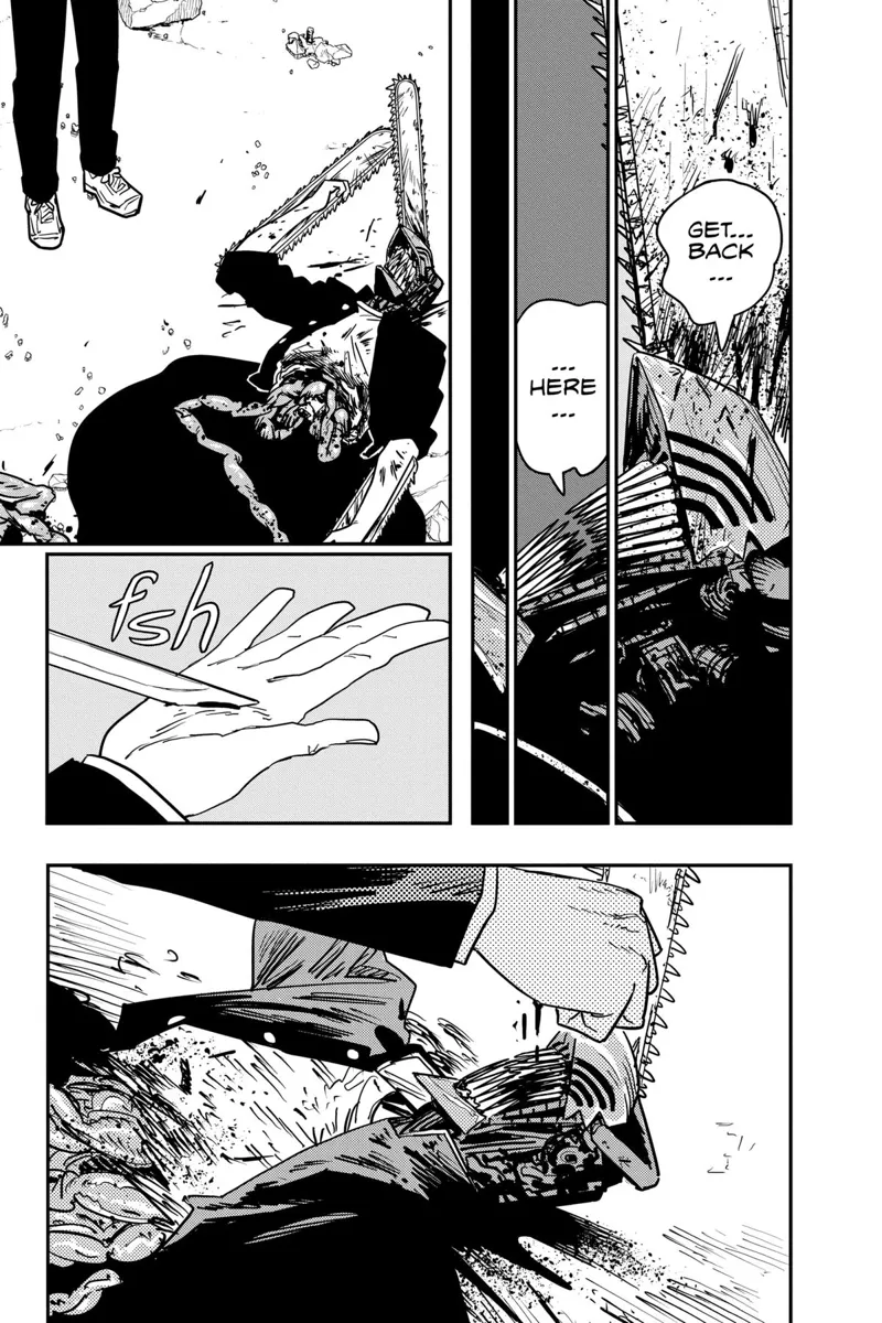 Chainsaw Man Manga Chapter 126 page 13 - Food Fight scene