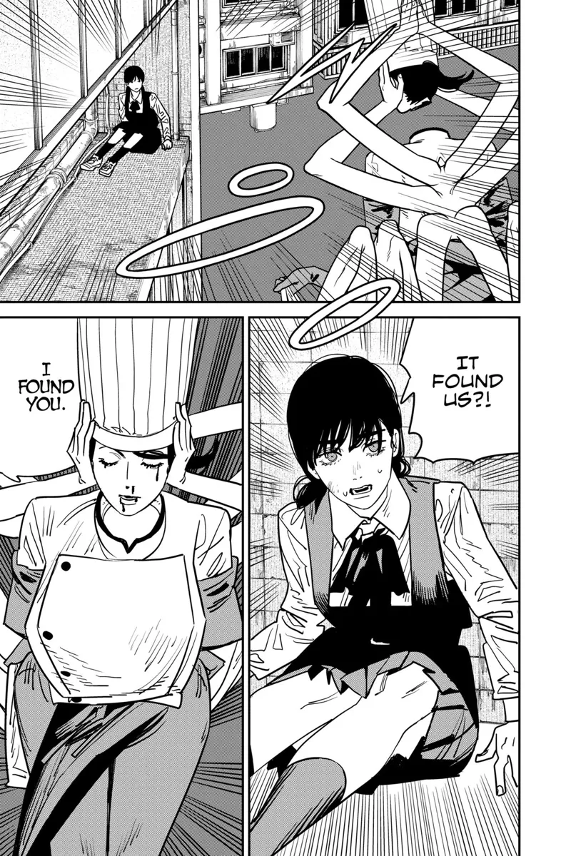 Chainsaw Man Manga Chapter 126 page 15 - Food Fight scene