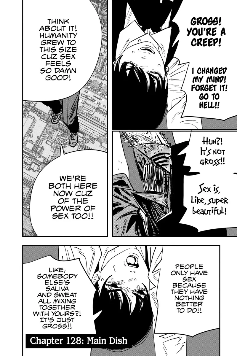 Chainsaw Man Manga Chapter 128 page 1 - Main Dish scene