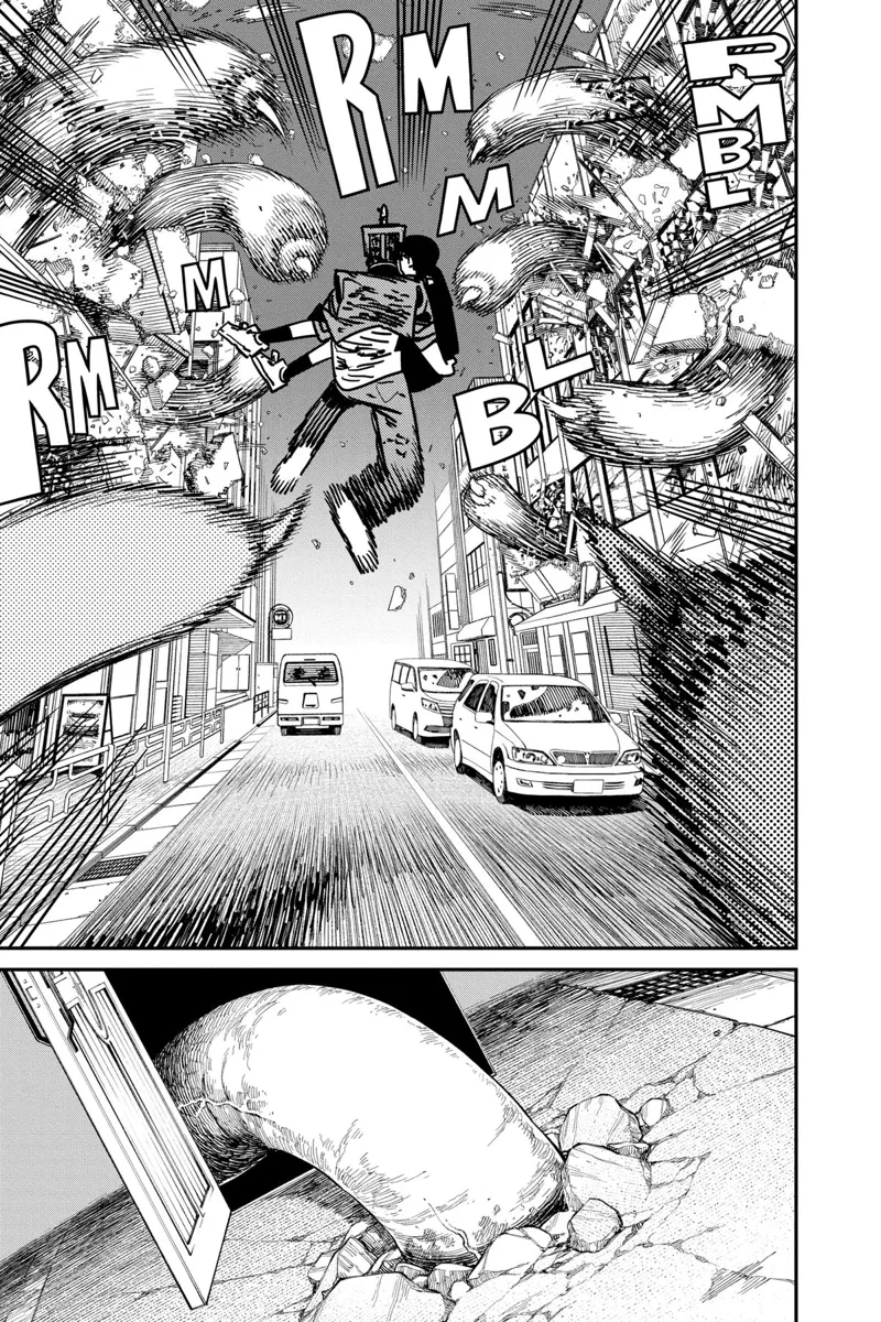 Chainsaw Man Manga Chapter 129 page 12 - Save Me, Chainsaw Man scene