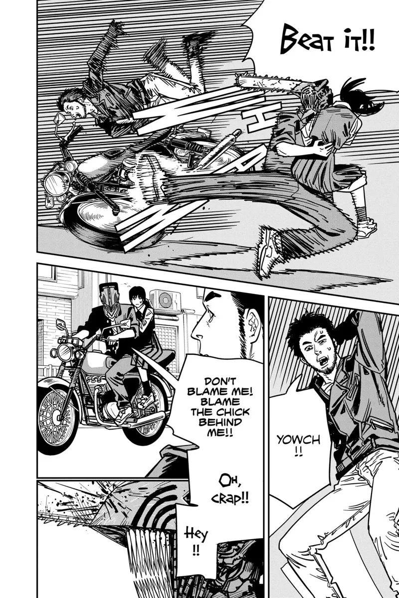 Chainsaw Man Manga Chapter 129 page 15 - Save Me, Chainsaw Man scene