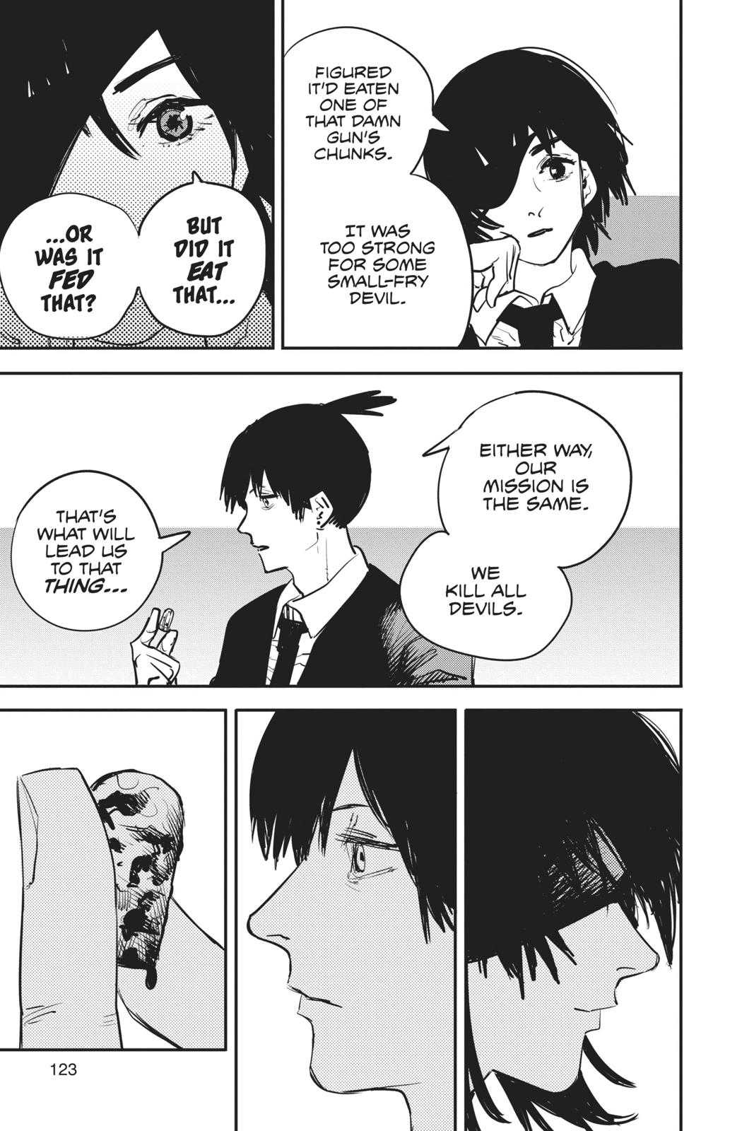 Chainsaw Man Manga Chapter 13 page 16 - Gun Devil scene