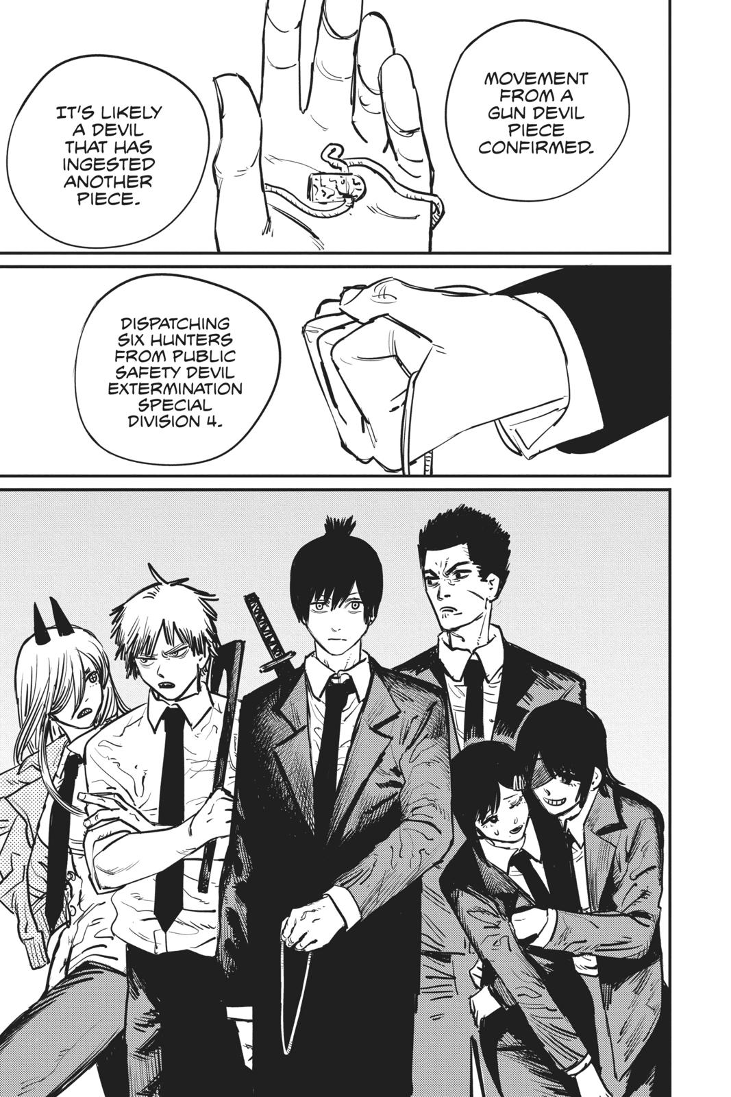 Chainsaw Man Manga Chapter 13 page 18 - Gun Devil scene