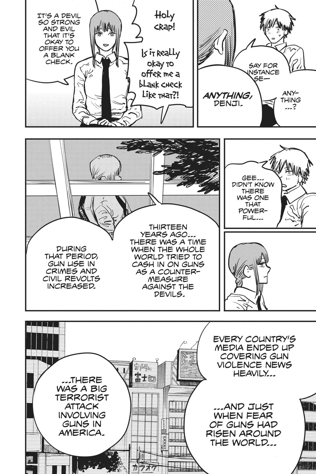 Chainsaw Man Manga Chapter 13 page 2 - Gun Devil scene