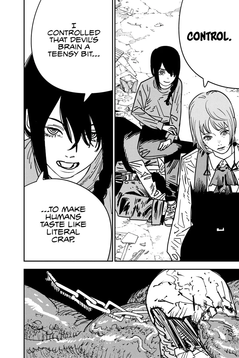 Chainsaw Man Manga Chapter 131 page 12 - Taste of Crap scene
