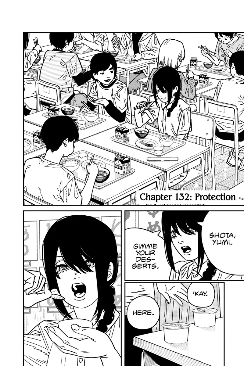 Chainsaw Man Manga Chapter 132 page 1 - Protection scene