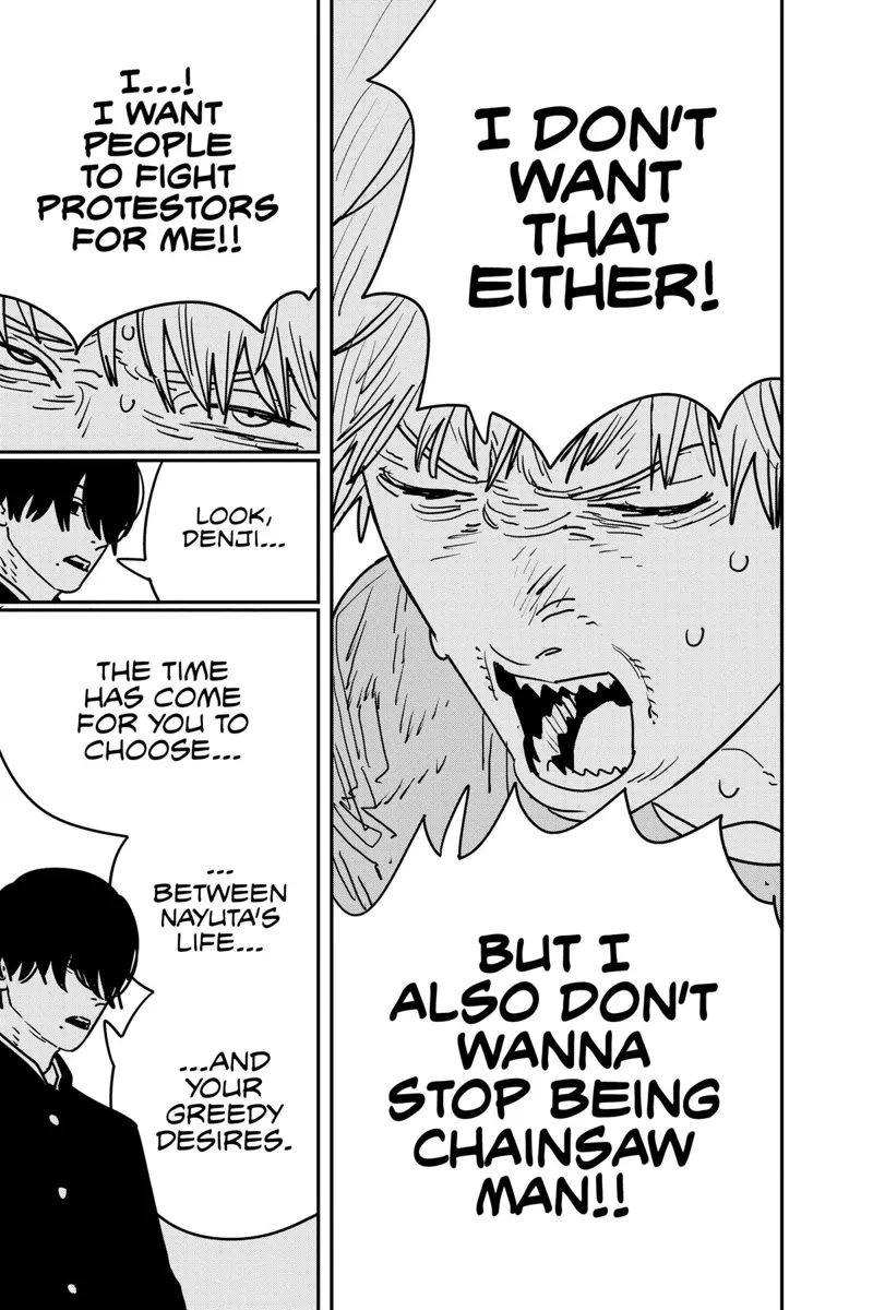 Chainsaw Man Manga Chapter 133 page 10 - Chainsaw Man Protest scene
