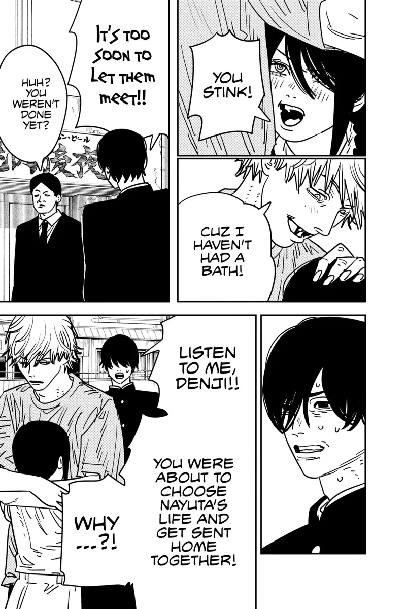 Chainsaw Man Manga Chapter 133 page 14 - Chainsaw Man Protest scene