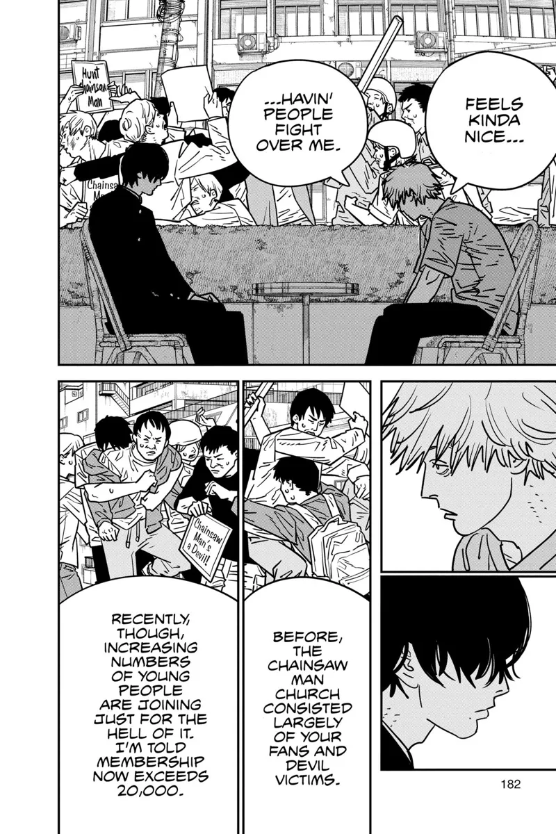 Chainsaw Man Manga Chapter 133 page 3 - Chainsaw Man Protest scene