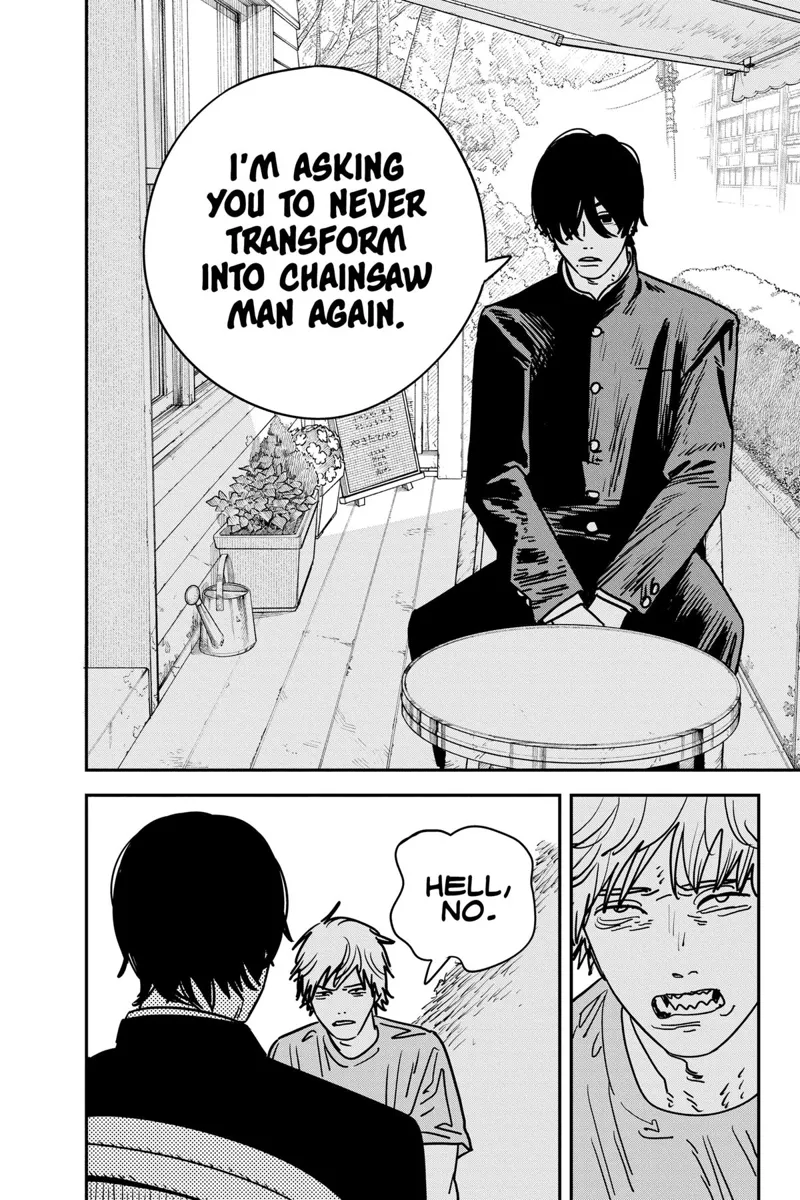 Chainsaw Man Manga Chapter 133 page 5 - Chainsaw Man Protest scene