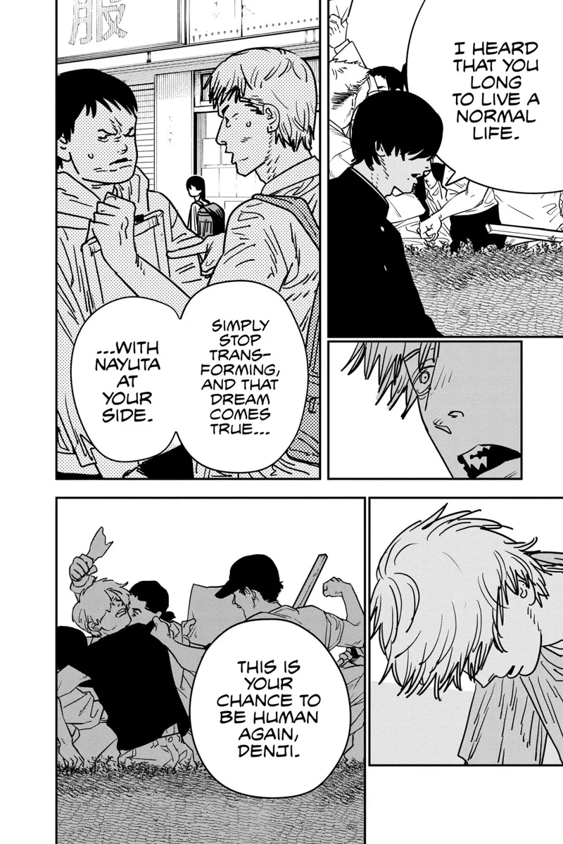 Chainsaw Man Manga Chapter 133 page 7 - Chainsaw Man Protest scene