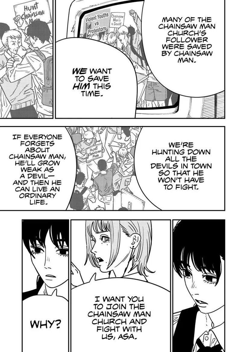 Chainsaw Man Manga Chapter 135 page 14 - Sentimental Drive scene