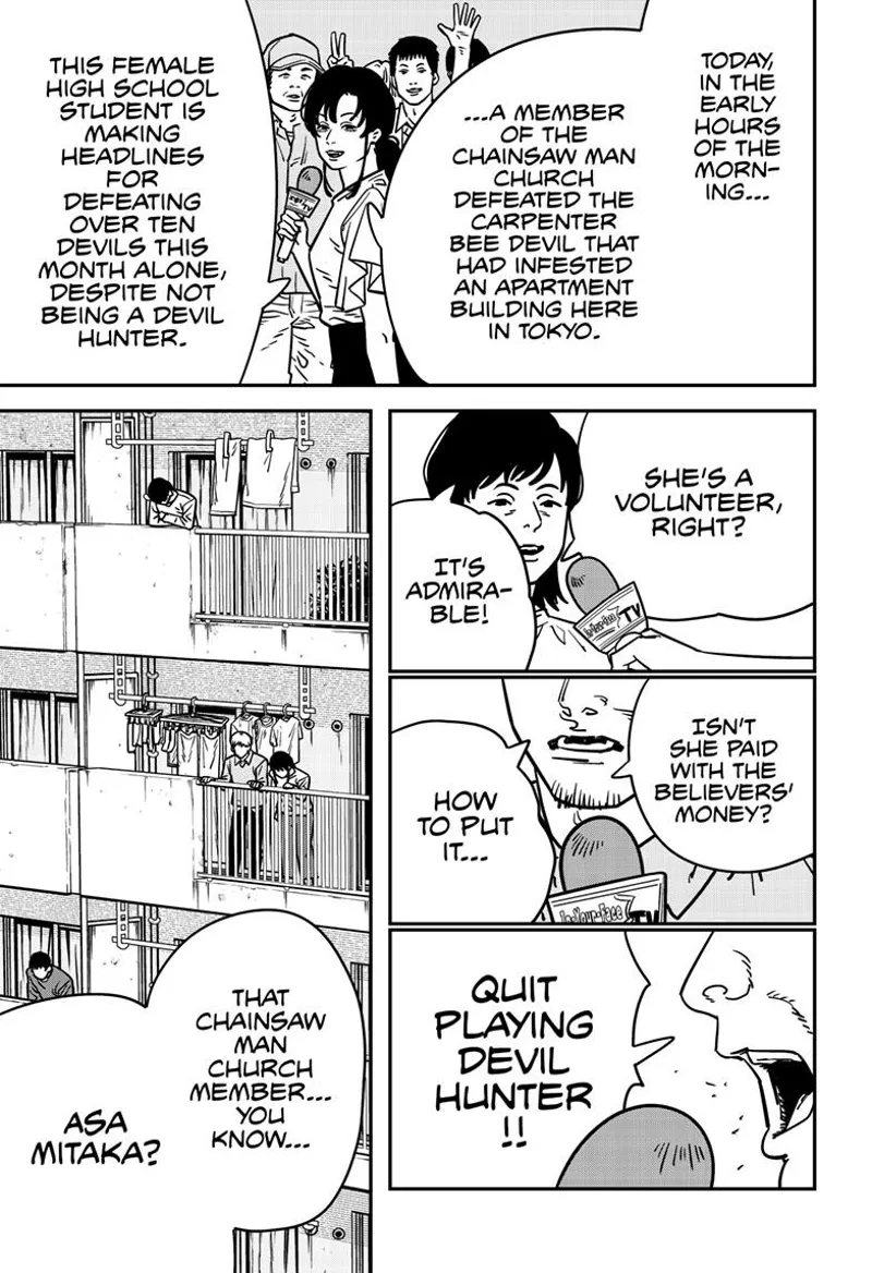 Chainsaw Man Manga Chapter 135 page 20 - Sentimental Drive scene