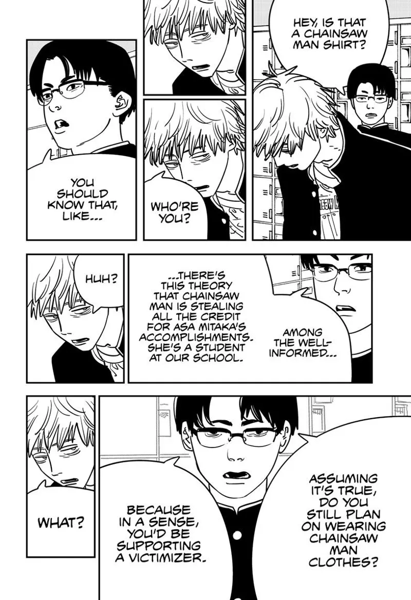 Chainsaw Man Manga Chapter 136 page 2 - Normal Life scene