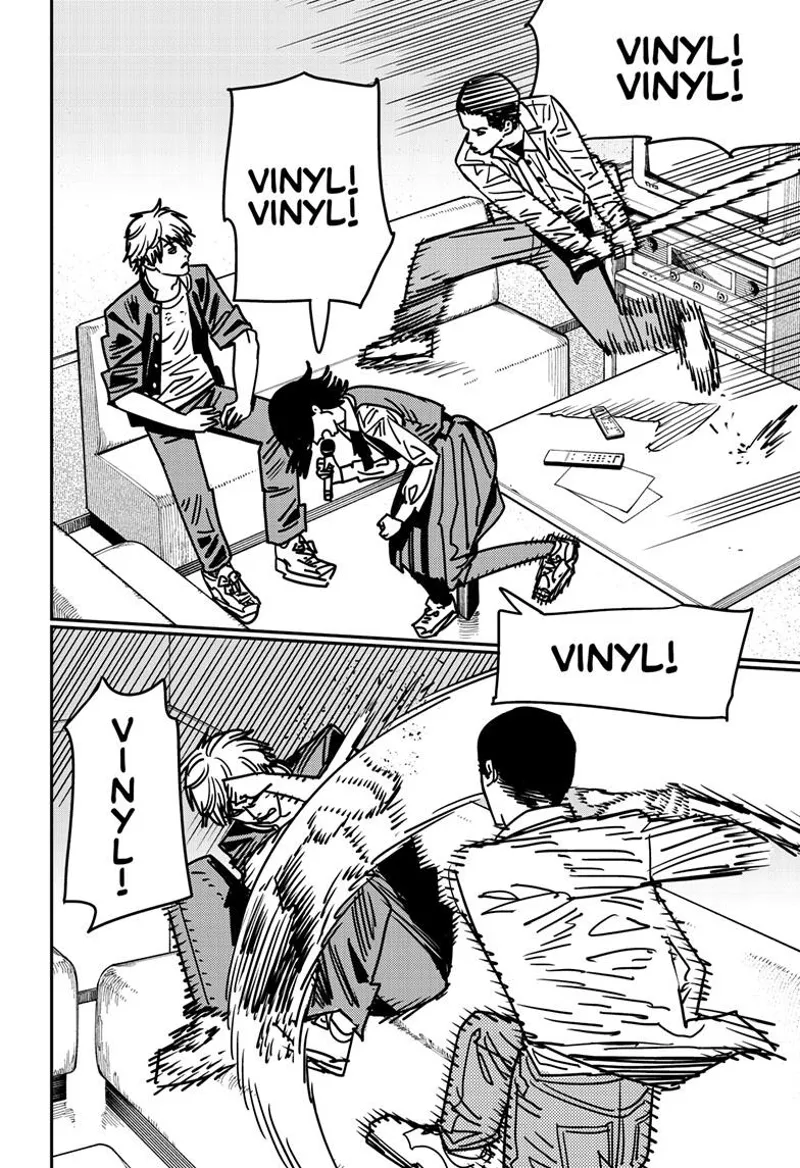 Chainsaw Man Manga Chapter 137 page 10 - Chu Chu Lovely Muni Muni Mura Mura scene