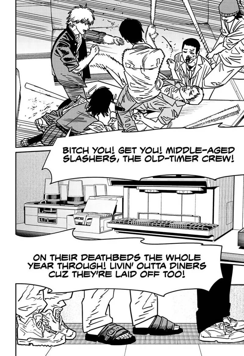 Chainsaw Man Manga Chapter 137 page 12 - Chu Chu Lovely Muni Muni Mura Mura scene