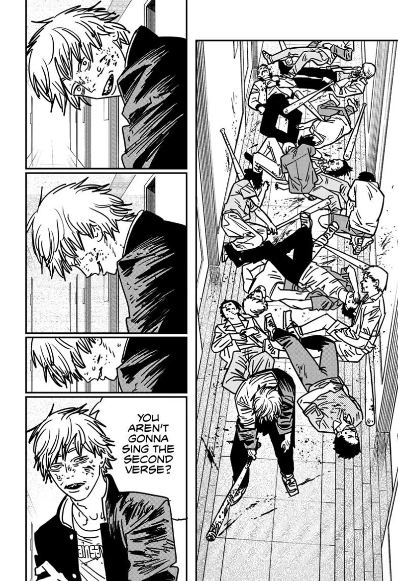 Chainsaw Man Manga Chapter 137 page 16 - Chu Chu Lovely Muni Muni Mura Mura scene