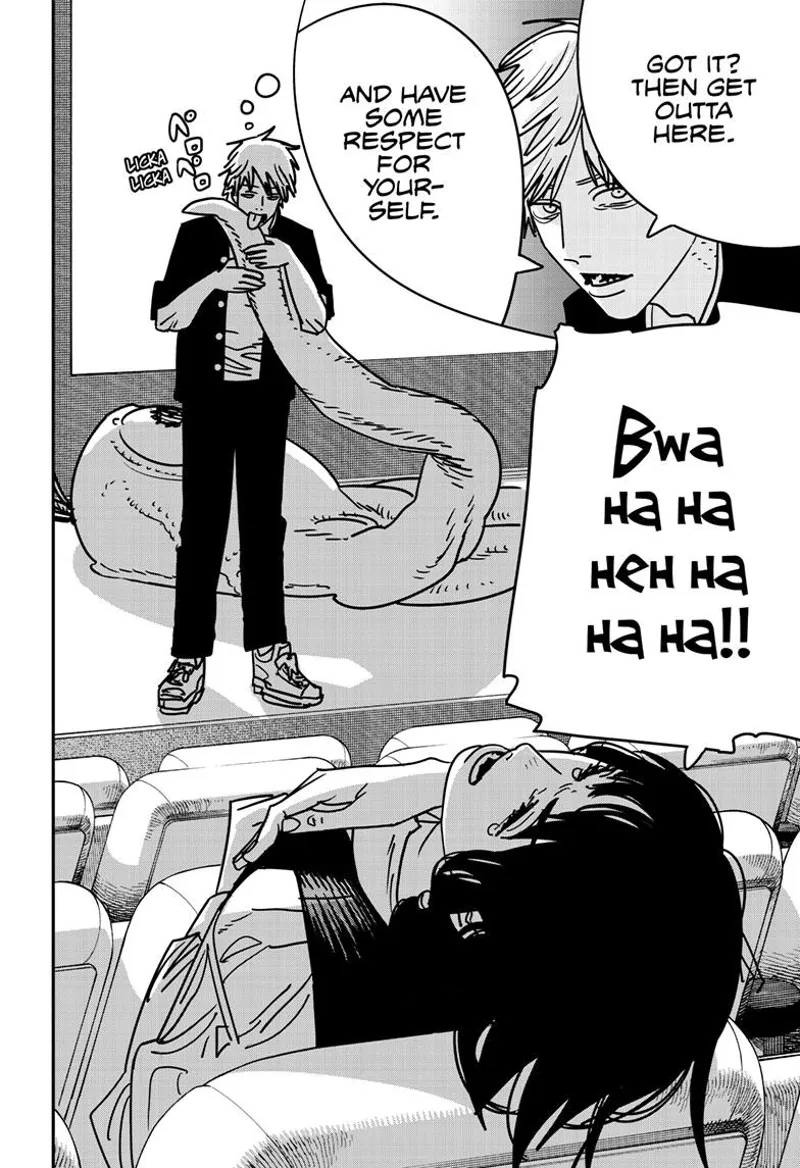 Chainsaw Man Manga Chapter 137 page 4 - Chu Chu Lovely Muni Muni Mura Mura scene