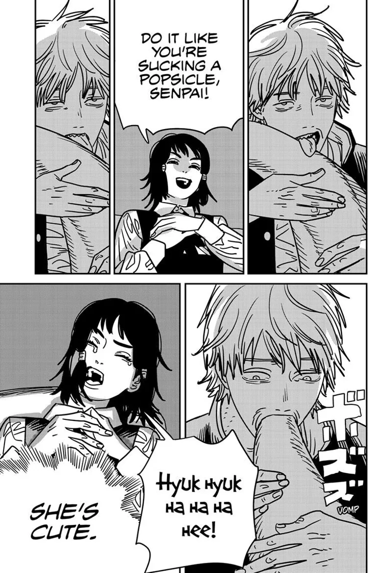 Chainsaw Man Manga Chapter 137 page 5 - Chu Chu Lovely Muni Muni Mura Mura scene