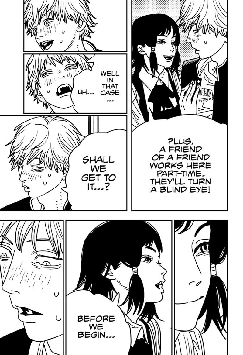 Chainsaw Man Manga Chapter 137 page 7 - Chu Chu Lovely Muni Muni Mura Mura scene