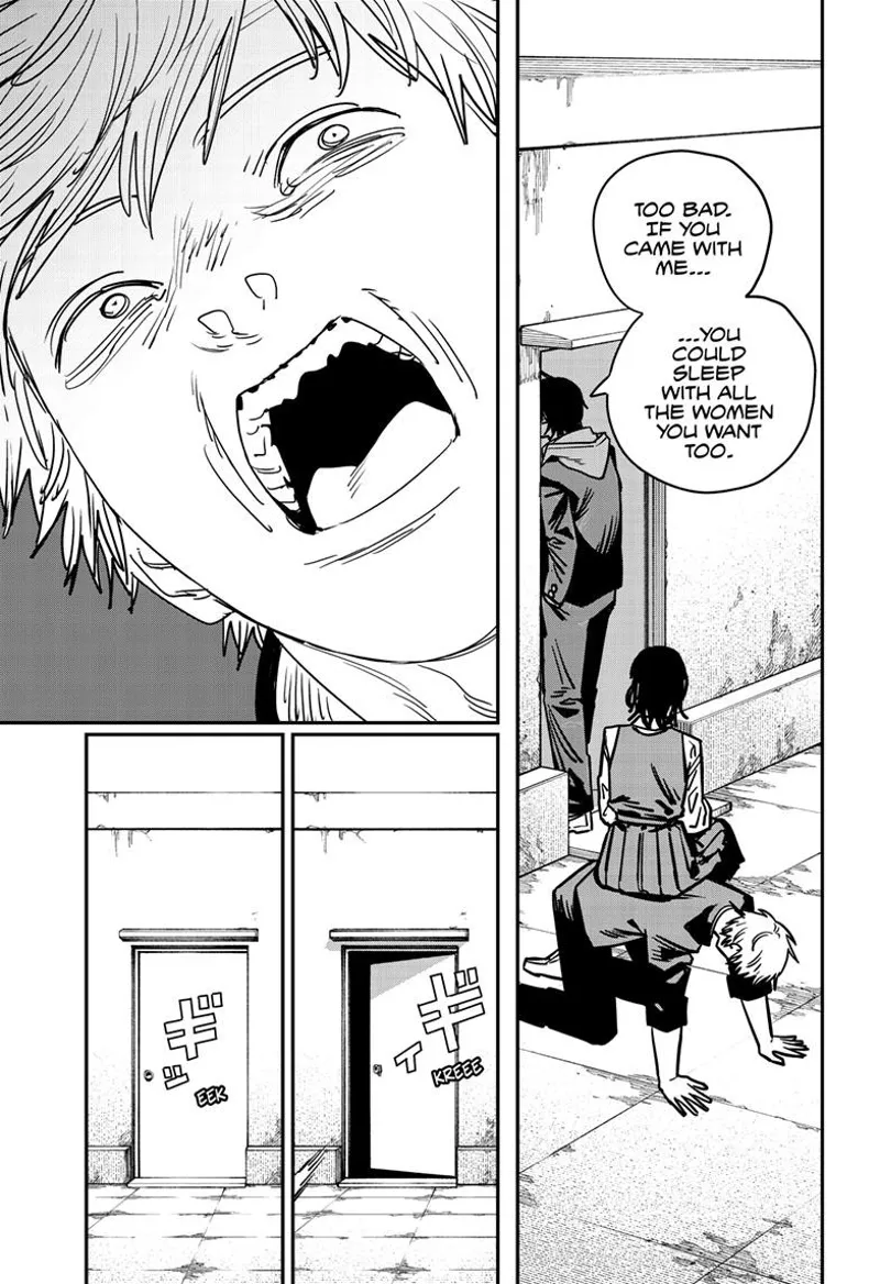 Chainsaw Man Manga Chapter 139 page 14 - A Chair's Feelings scene