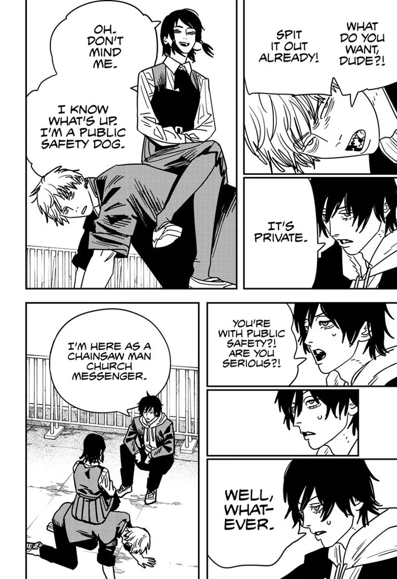 Chainsaw Man Manga Chapter 139 page 5 - A Chair's Feelings scene