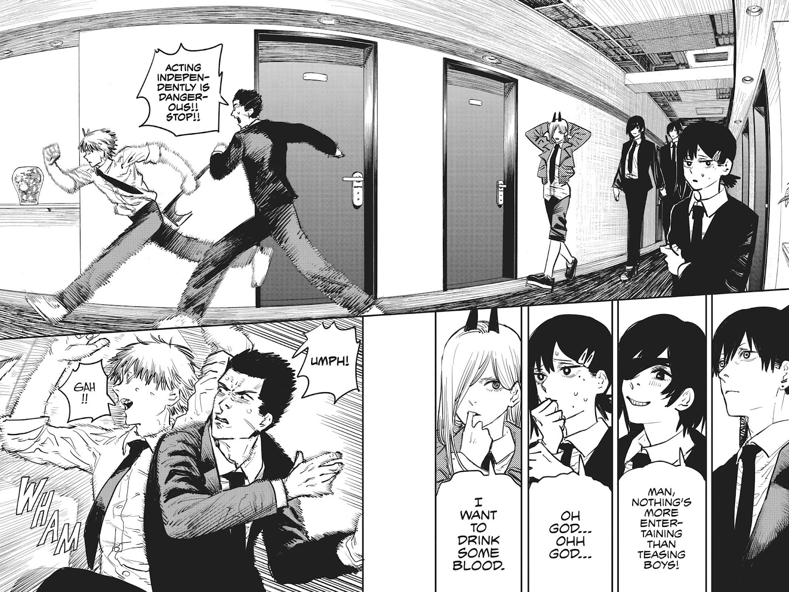 Chainsaw Man Manga Chapter 14 page 10 - French Kiss scene