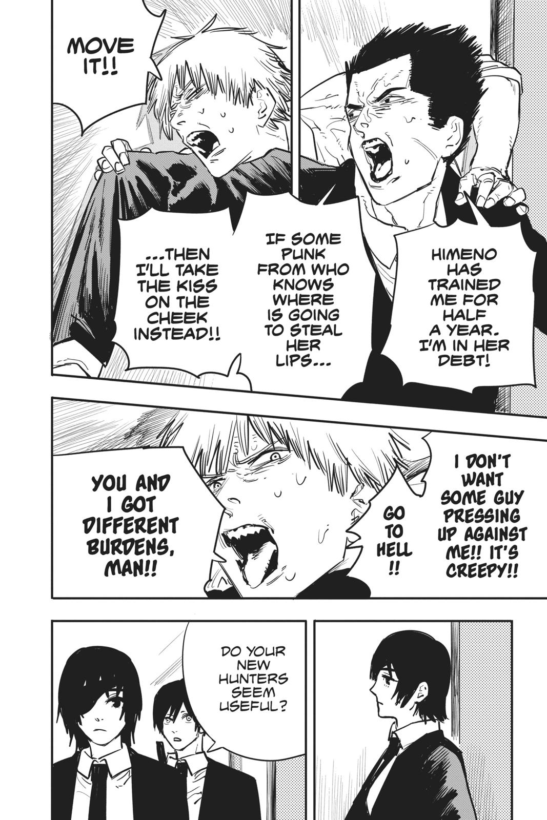 Chainsaw Man Manga Chapter 14 page 11 - French Kiss scene