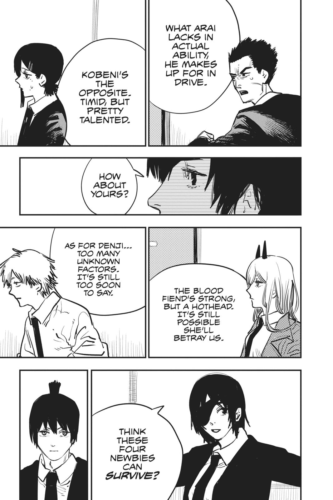 Chainsaw Man Manga Chapter 14 page 12 - French Kiss scene