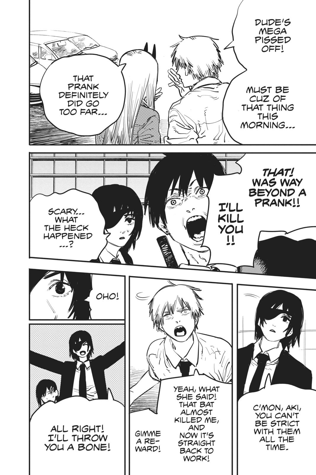 Chainsaw Man Manga Chapter 14 page 4 - French Kiss scene