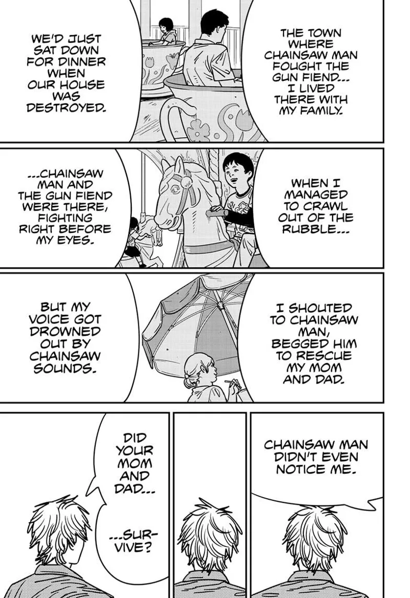 Chainsaw Man Manga Chapter 142 page 7 - Denji Fan Club scene