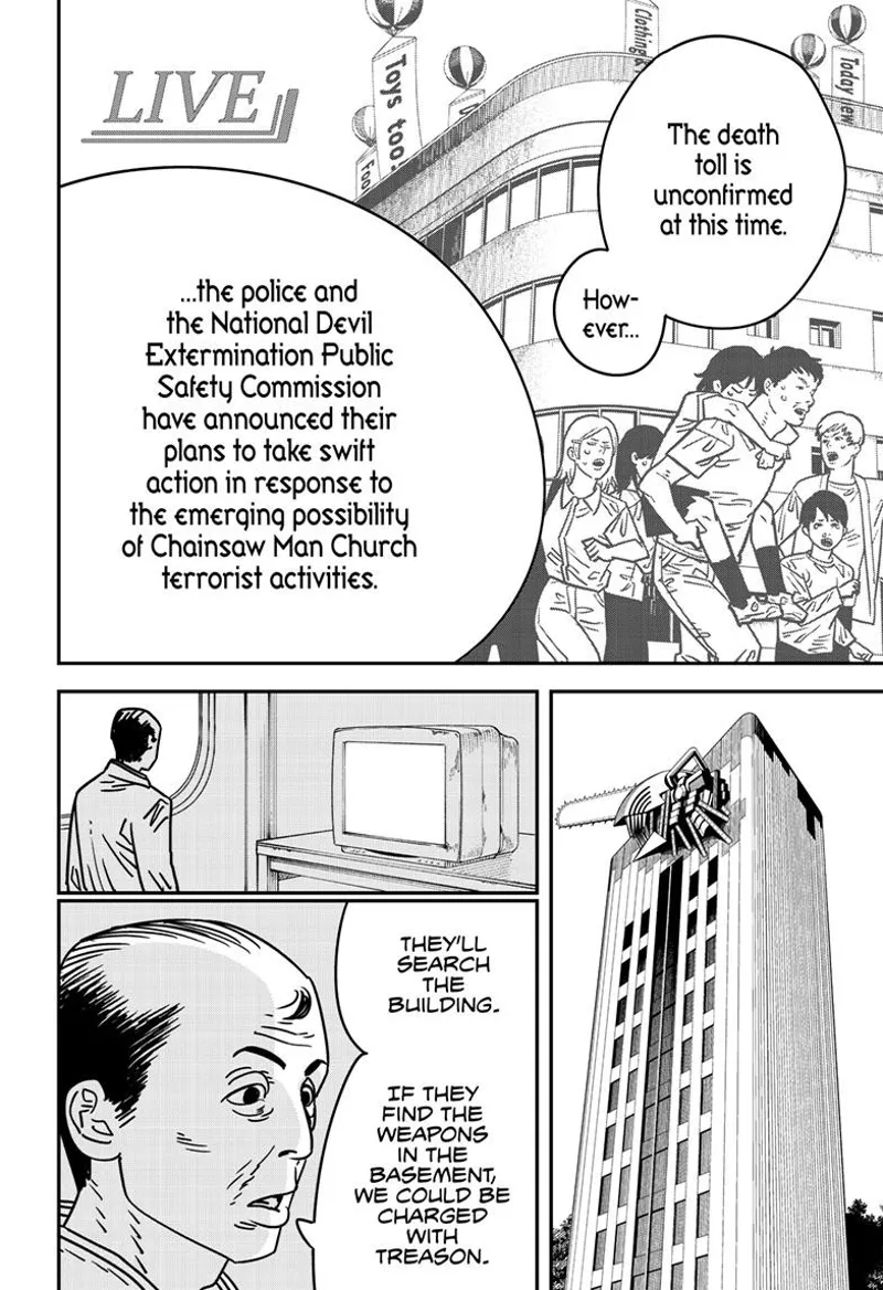 Chainsaw Man Manga Chapter 143 page 13 - Rawr scene