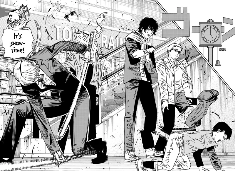 Chainsaw Man Manga Chapter 143 page 6 - Rawr scene