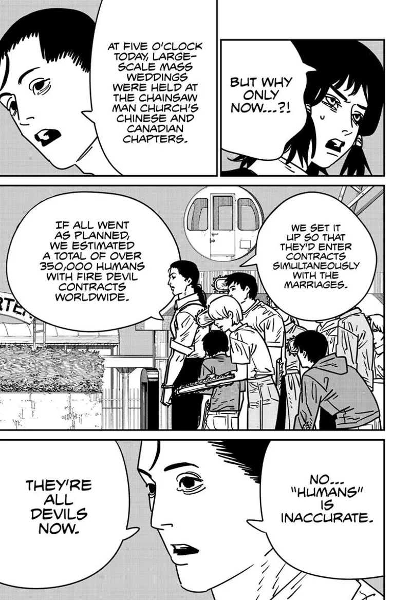 Chainsaw Man Manga Chapter 146 page 10 - Chainsaw Man War scene